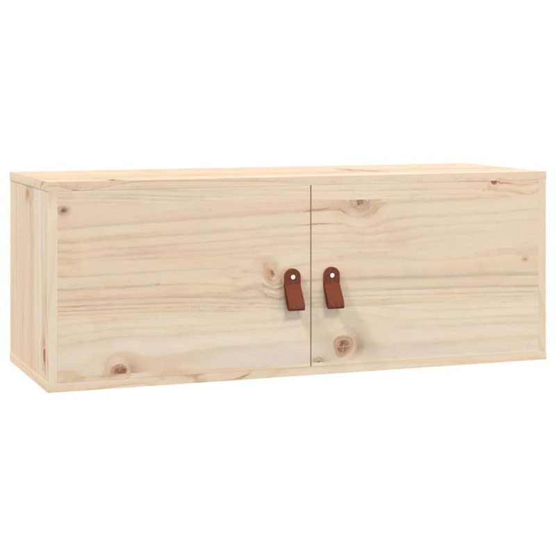 Melvindale Rectangle Floating Shelf Accent Chest, 30cm H x 80cm W x 30cm D, Brown