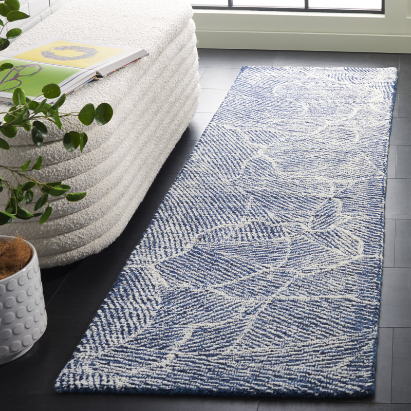 Mairianne Hand Tufted Wool Pile Abstract Rug, Runner 2'3" x 8'