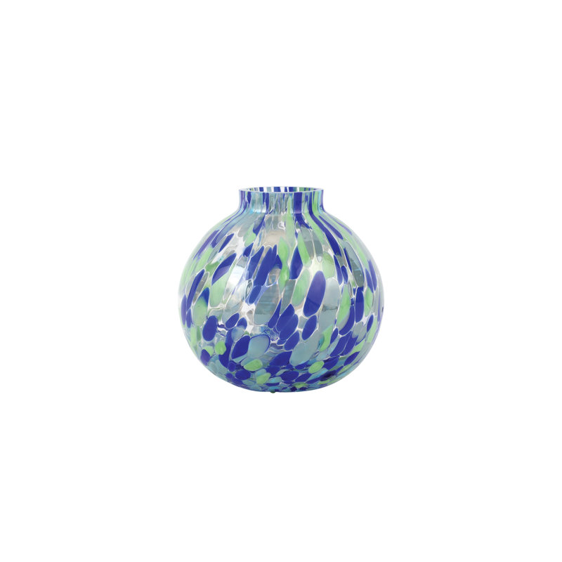 Nuvola Glass Table Vase, Aqua