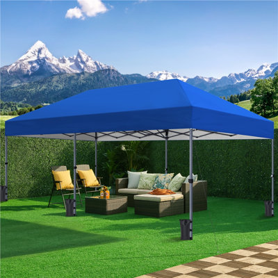 10 x 20 FT Pop-up Canopy with One-Push-To-Lock Setup Mechanism