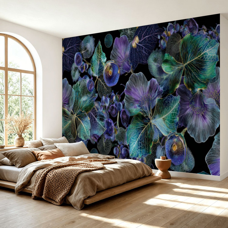 Papier peint adhésif auto-adhésif moderne pour la chambre à coucher L 69 po x l 96 po Peel and Stick