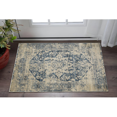 Tapis oriental ivoire Dhurrie 3 pi x 5 pi