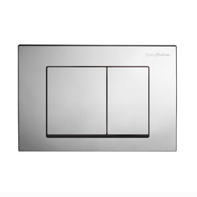 Swiss Madison Wall Mount Dual Flush Actuator Plate With Square Push Buttons