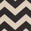 Tapis intérieur / extérieur en coton noir / beige Arneshia-20794139
