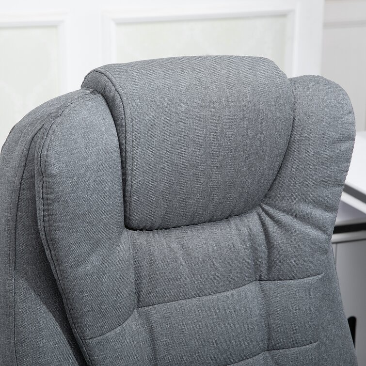 Ergonomic Massage Office Chair with Heated, Linen Fabric High Back Exe –  Mega Mart Center