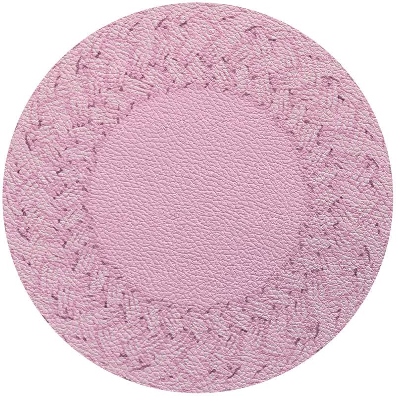 Napperon en cuir Raffia, Rose Nantucket