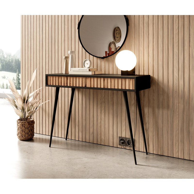 Stobie Dressing Table, Wotan Oak/Black