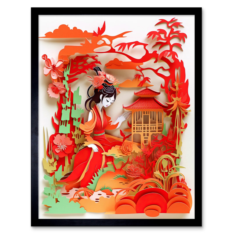 Woman 1 Piece Single Picture Frame Wall Art