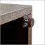 Table basse 32,7 pouces carrée en noyer avec habillage géométrique 3D texturé, plateau en placage de bois de frêne, table centrale moderne