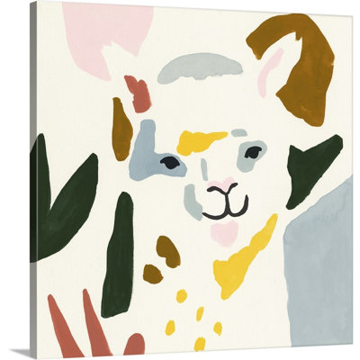 Novogratz « color block llama i », reproduction d’art encadrée
