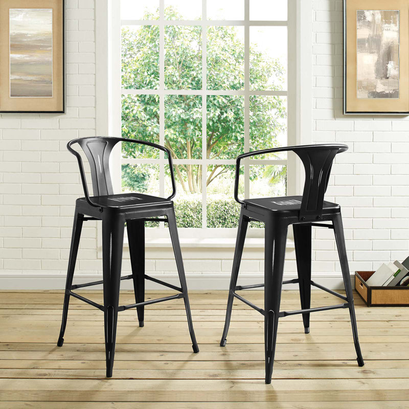 Tabouret de bar Promenade, Noir