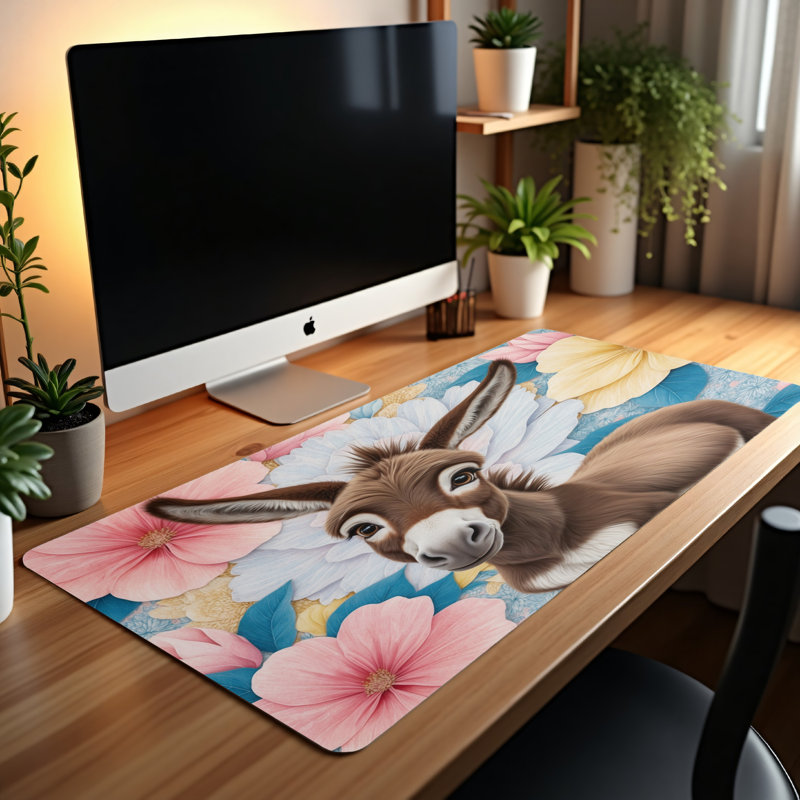 Polyester Desk Pad, 14.4x12.1
