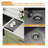 36" Matte Black Undermount Farmhouse Apron Front Kitchen Sink 16 Gauge Stainless Steel Single Bowl Kitchen Sink with Bottom Grid-91285837-86385480