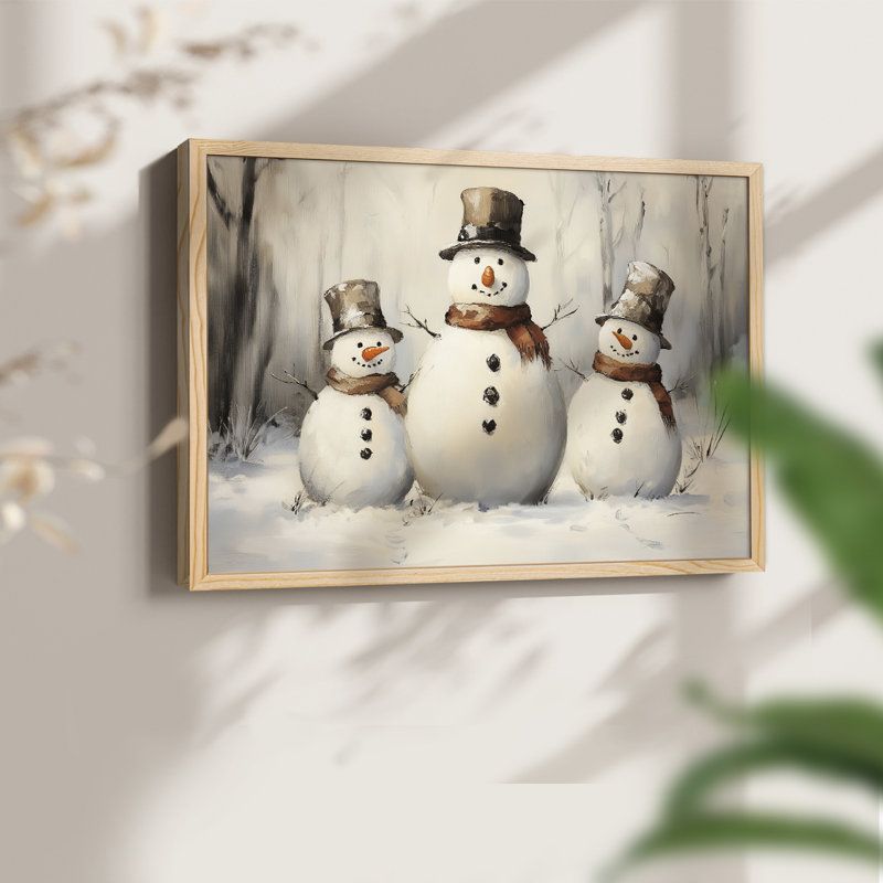 Art de Noël - CMXL - Reproduction encadrée - Restickable, H 8 po x l 10 po, Naturel