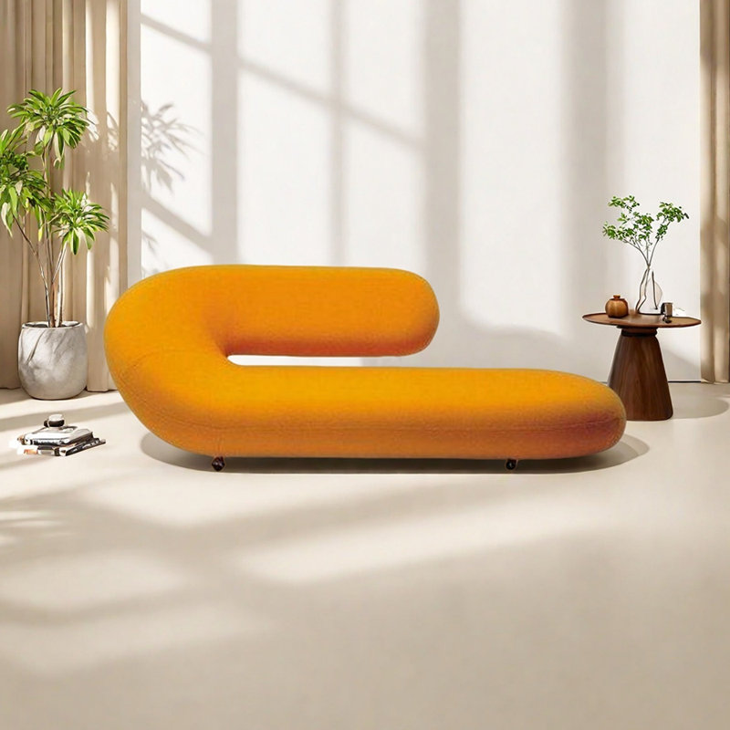 Méridienne Luxe avec lignes élégantes, Orienté à gauche (vu de face), Jaune