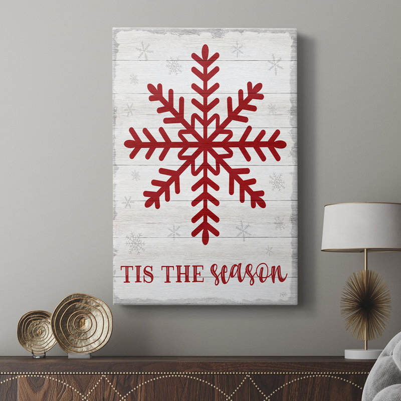 Tis the Season Snowflake - galerie Cavas sur mesure, H 60 po x l 40 po