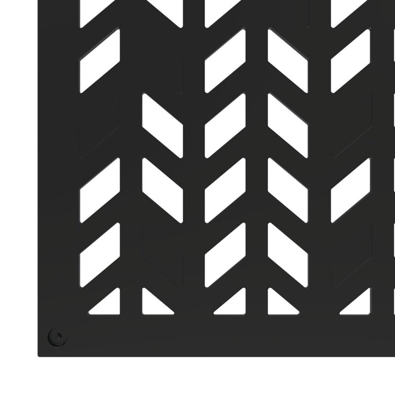 Aztek Black Polypropylene Decorative Screen Panel, 2 ft x 4 ft