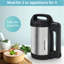 Machine à soupe 1,6 L, mélangeur électrique en acier inoxydable à fonctions multiples 4 en 1 avec panneau de commande intelligent