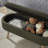 Oval Boucle Storage Ottoman Bench with Safety Hinge and Wood Legs, Dark Green-646737709