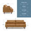 Canapé Mid-Century moderne en cuir véritable Livingston-1434067832-1434067780