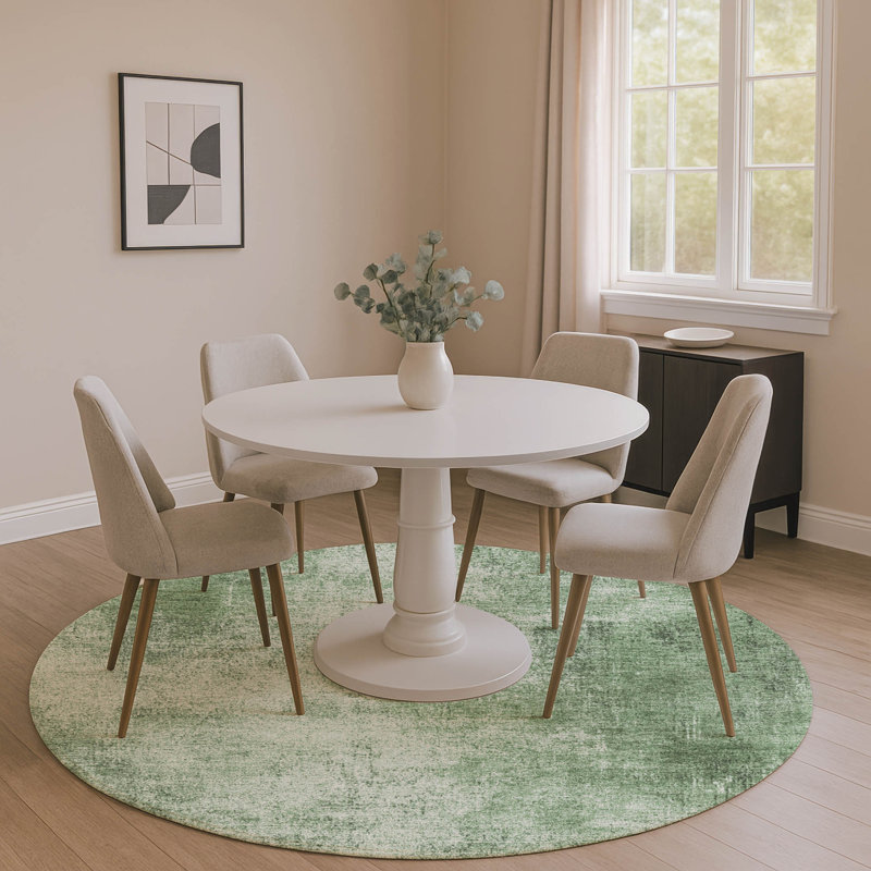 Premium Machine Washable Jakiyra AMF1903 Modern Rug, Round 8'