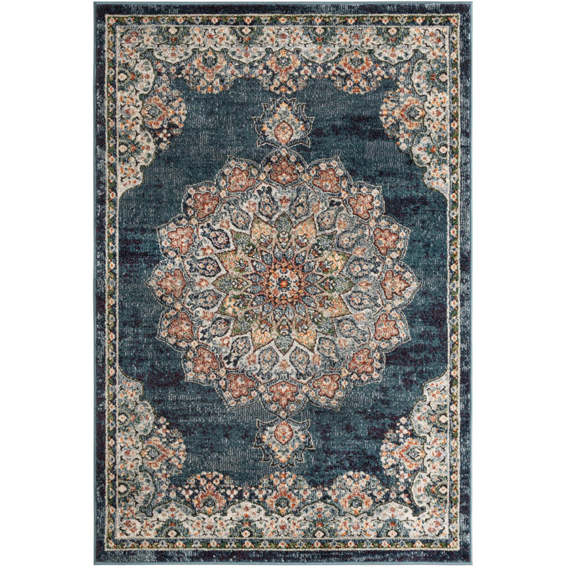 Tasharra Rug, Blue, Rectangle 4'1" x 6'1"