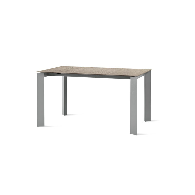 Cornelison Dining Table, 75cm H x 160cm L x 90cm W, Grafite, White