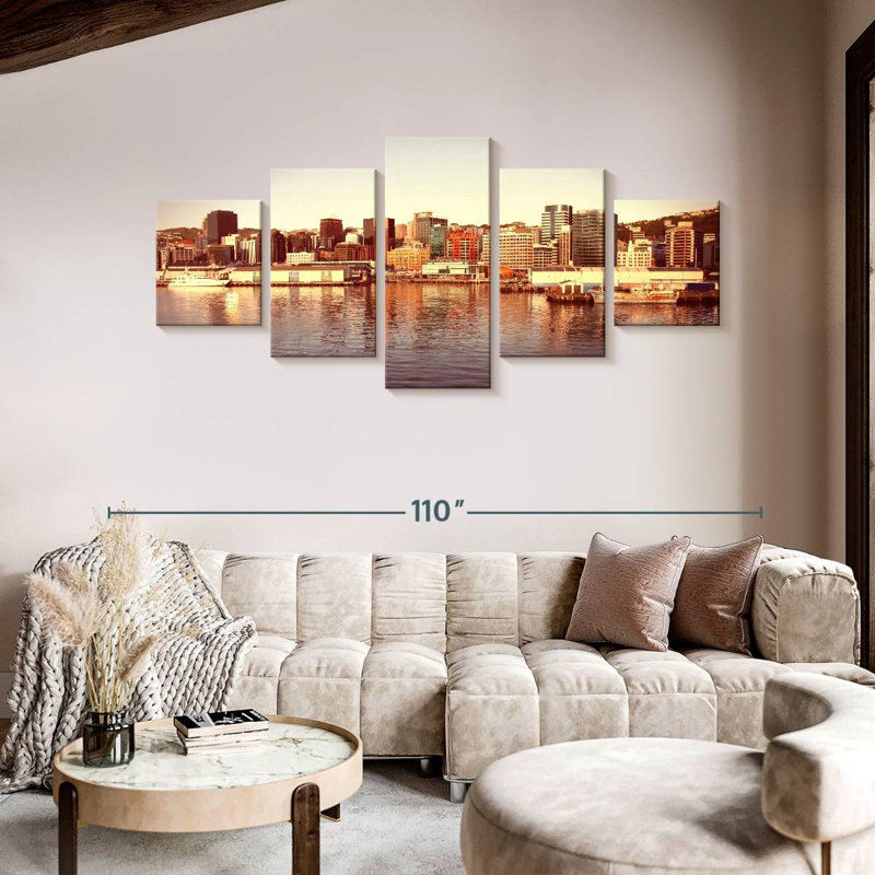 Old Wellington City, 42" H x 92" W