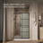 Elate Tall Sliding Shower Door, 75-1/2-In H X 50-1/4 - 53-5/8-In W, With Heavy 5/16-In Thick Crystal Clear Glass With Rectangular Grille Pattern-55920891