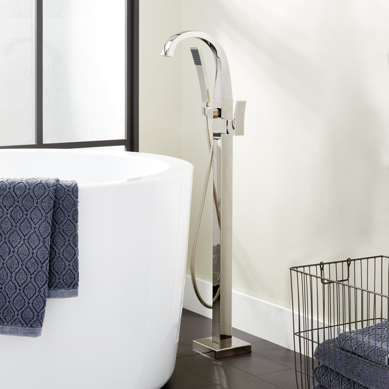 Vilamonte Freestanding Tub Filler - Without Rough-In Valve, Polished Nickel