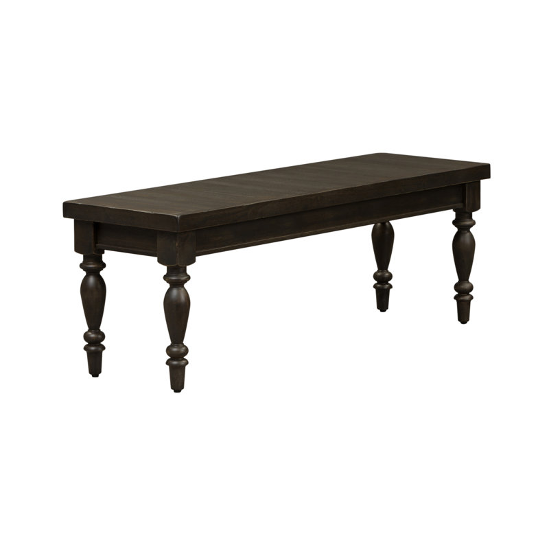 Sonntag Solid Wood Bench, Black