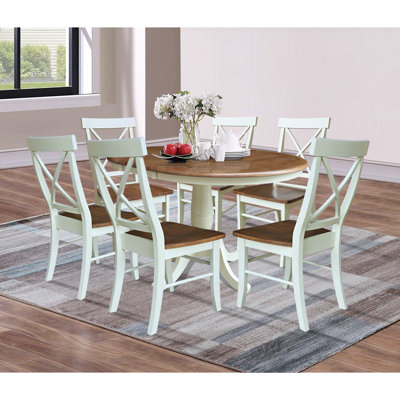 Echols Extendable Solid Wood Dining Set