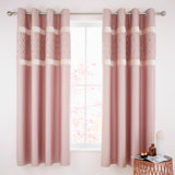 Sequin Cluster Lined Eyelet Curtains