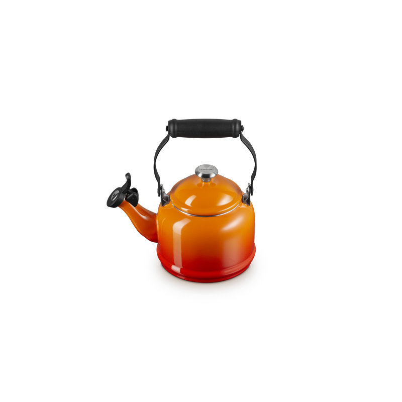 Demi 1.25 Qt. Enamel on Steel Tea Kettle, Flame