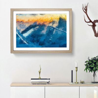 Frozen in Time in Abstract - Picture Frame Graphic Art Print