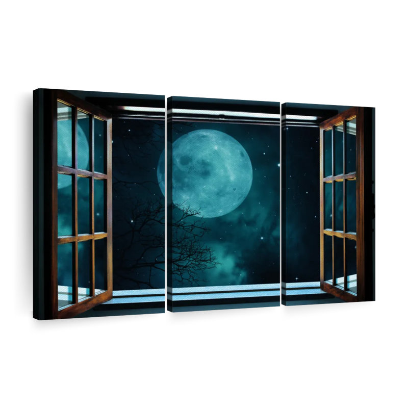 «Moon Sparkles», 3 pièces, H 20 po x l 33 po x P 1,25 po