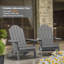 All Weather Outdoor HIPS Plastic Folding Adirondack Chair Fire Pit Chairs Oversized Patio Chair-1922046005