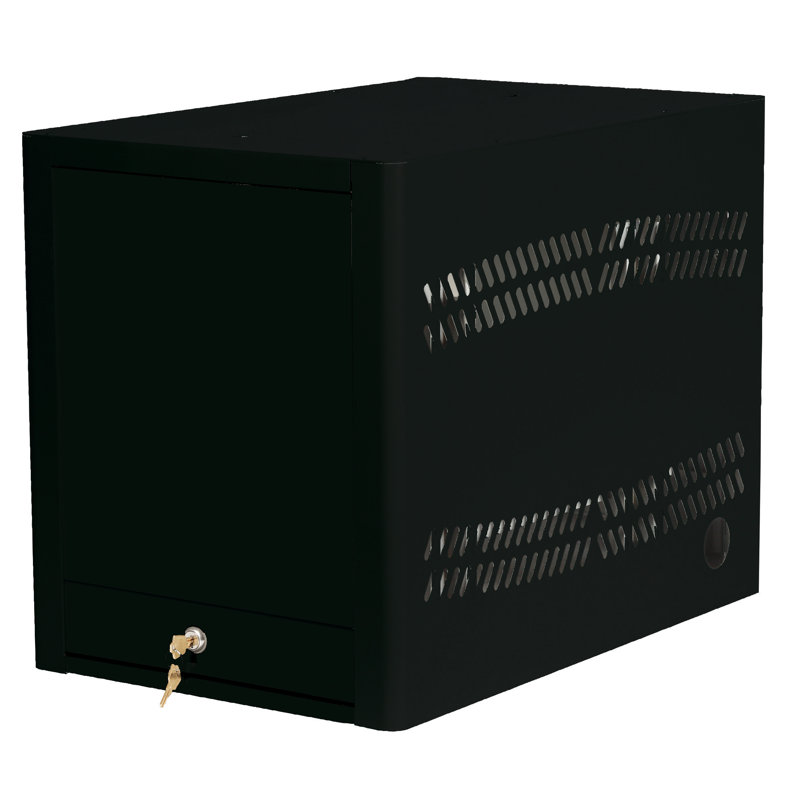 17'' H x 14'' W Laptop/Tablet Storage Cart, Black