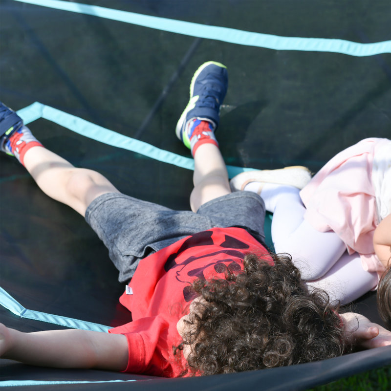 Centre de jeu d'escalade à dôme géométrique 12 pi, tour d'escalade pour enfants avec hamac, support en acier résistant à la rouille et aux rayons UV de 1000 lb