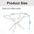 47.24" Rectangular Clear Tempered Glass Dining Table,Stylish Design With Metal Legs, Kitchen Table For Dining Room-996021394-996021407