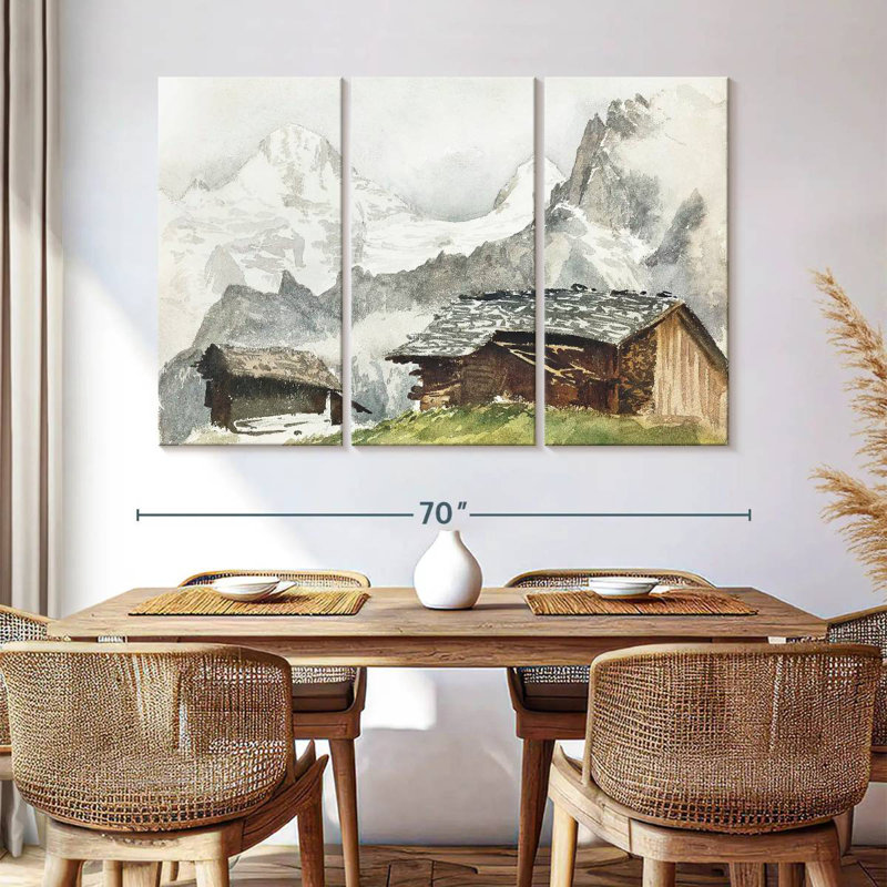 Lilith Chalets Breithorn Murren 1870, H 42 po x l 65 po