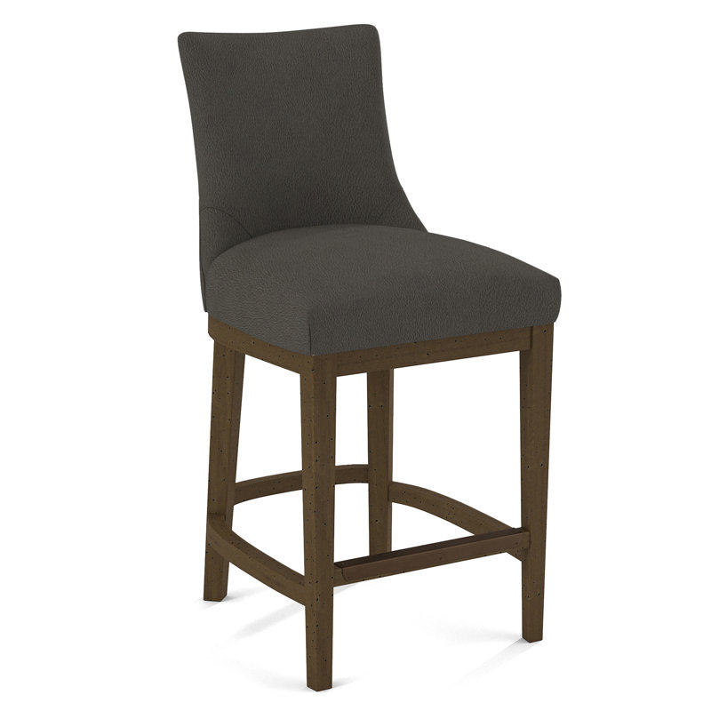 Upholstered Stool, Evolution Smokey, Pecan