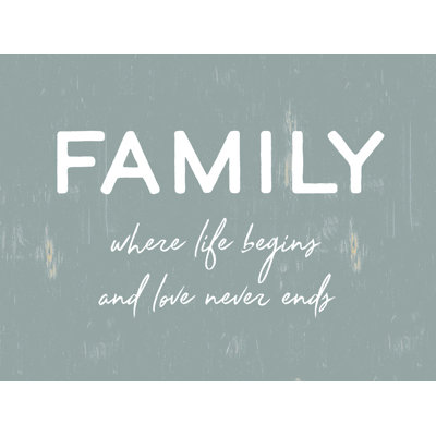 «Family Where», art textuel sur toile tendue