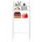 9.84'' W Stainless Steel Accent with Wheels-97786553