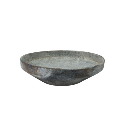 Cole and Grey Ceramic Washed Cream Large Decorative Bowl