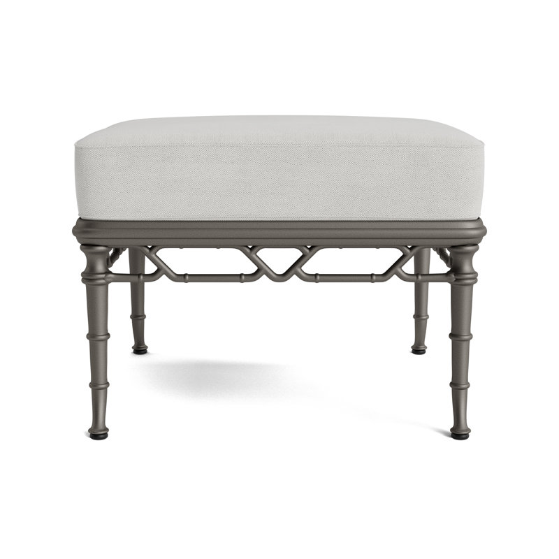 Calcutta Outdoor Ottoman, Mica, Fushion Dove
