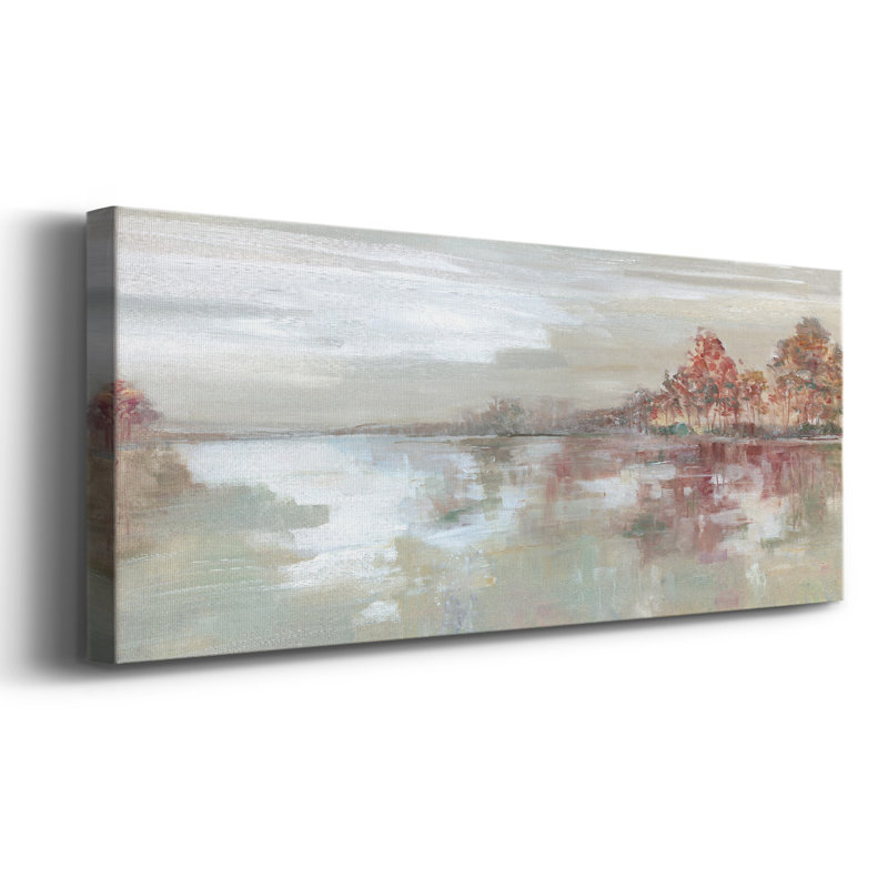 Scénario de lever de soleil sur toile, H 12 po x l 30 po x P 1,5 po