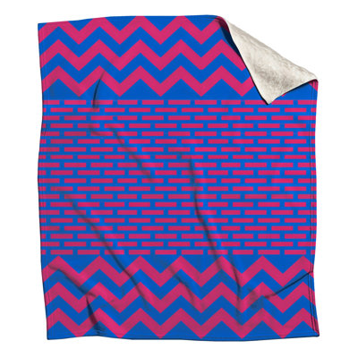 Blue Pink Zigzag Blankets
