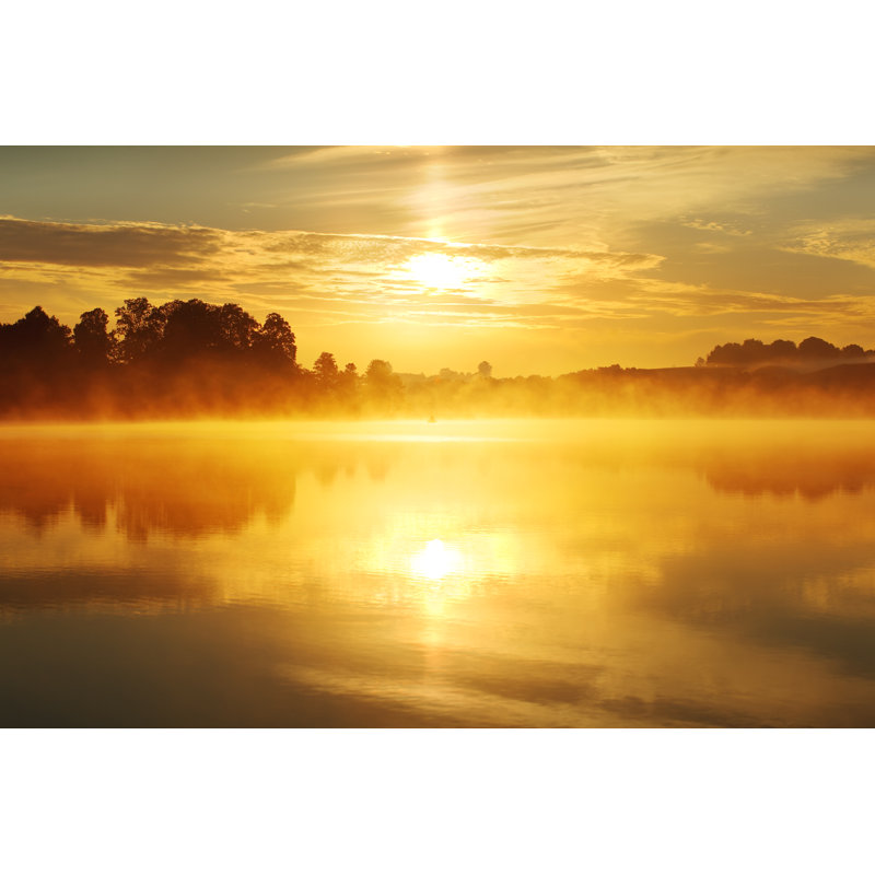 Golden Sunrise by Konradlew - No Frame Art Prints on Canvas, 20cm H x 30cm W