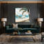 Art mural sur toile beige hamac côtier-452089431